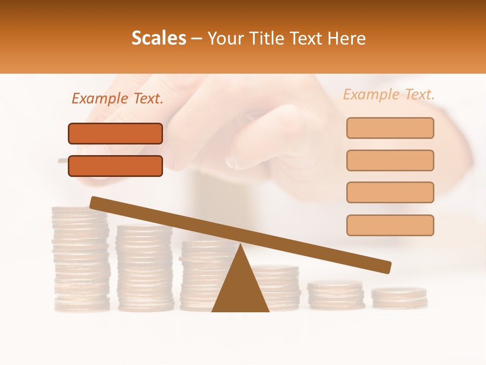 A Person Placing A Coin On Top Of A Stack Of Coins PowerPoint Template