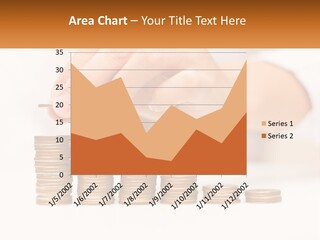 A Person Placing A Coin On Top Of A Stack Of Coins PowerPoint Template