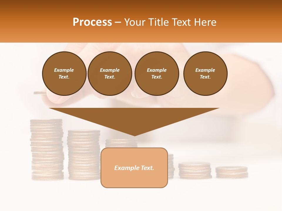 A Person Placing A Coin On Top Of A Stack Of Coins PowerPoint Template