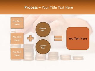 A Person Placing A Coin On Top Of A Stack Of Coins PowerPoint Template