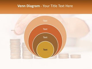 A Person Placing A Coin On Top Of A Stack Of Coins PowerPoint Template