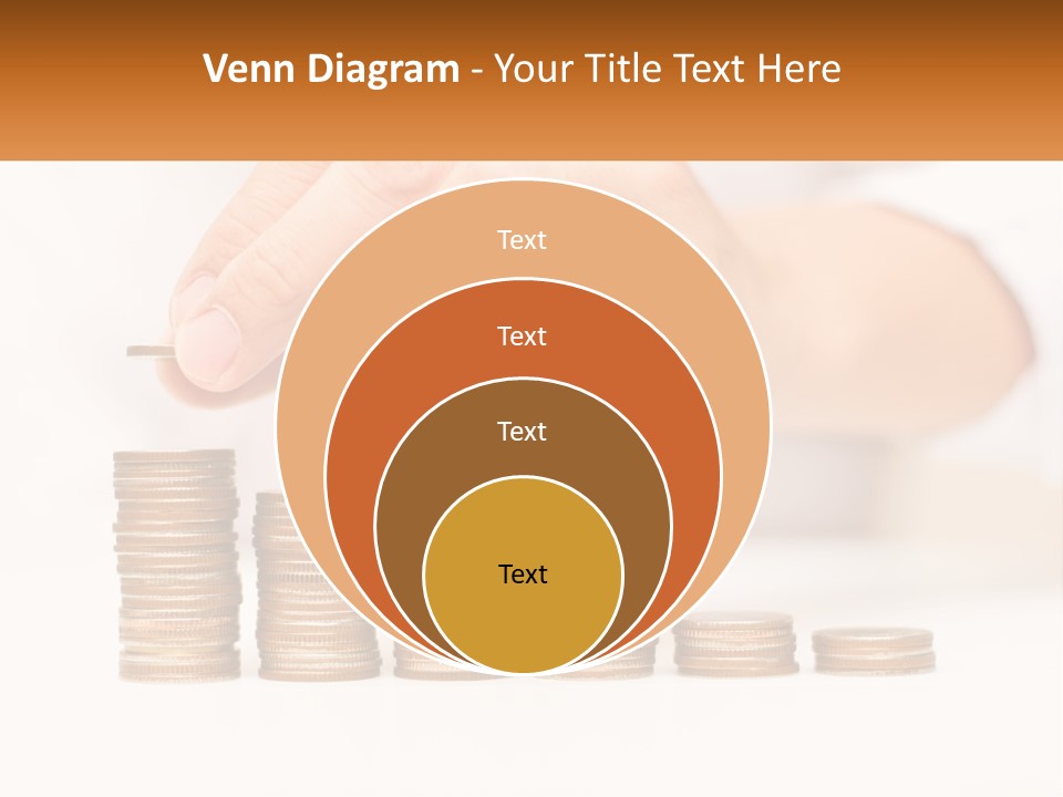A Person Placing A Coin On Top Of A Stack Of Coins PowerPoint Template