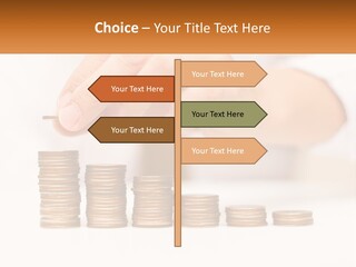 A Person Placing A Coin On Top Of A Stack Of Coins PowerPoint Template