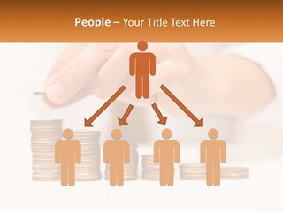 A Person Placing A Coin On Top Of A Stack Of Coins PowerPoint Template