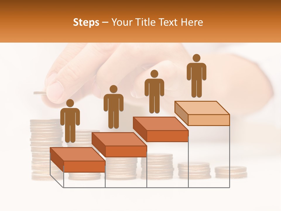 A Person Placing A Coin On Top Of A Stack Of Coins PowerPoint Template