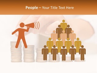 A Person Placing A Coin On Top Of A Stack Of Coins PowerPoint Template