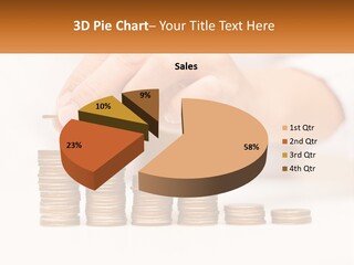 A Person Placing A Coin On Top Of A Stack Of Coins PowerPoint Template