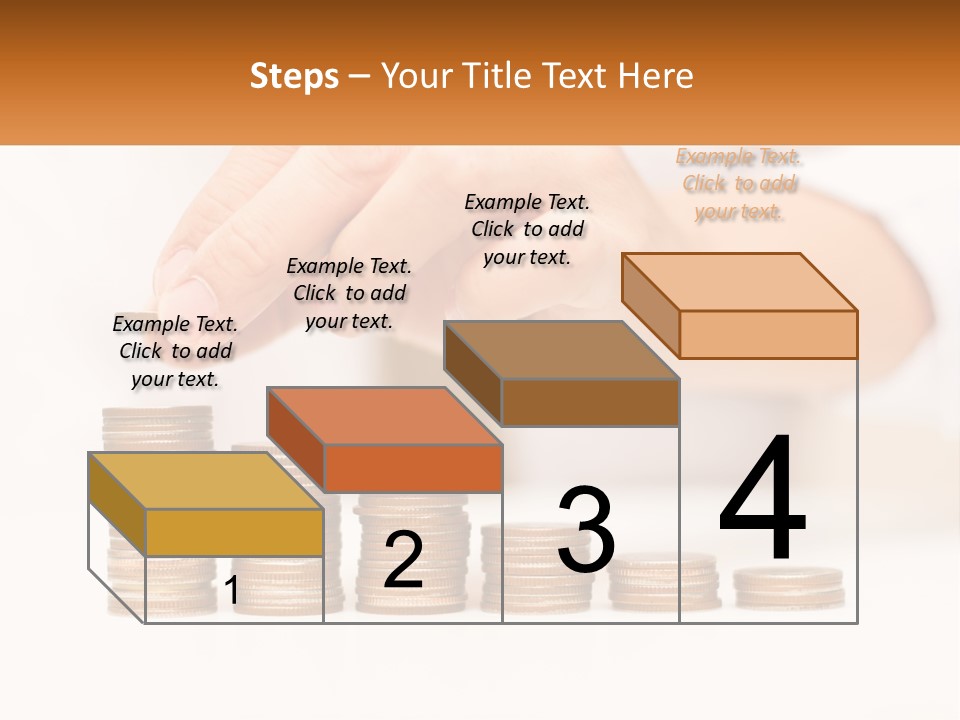 A Person Placing A Coin On Top Of A Stack Of Coins PowerPoint Template
