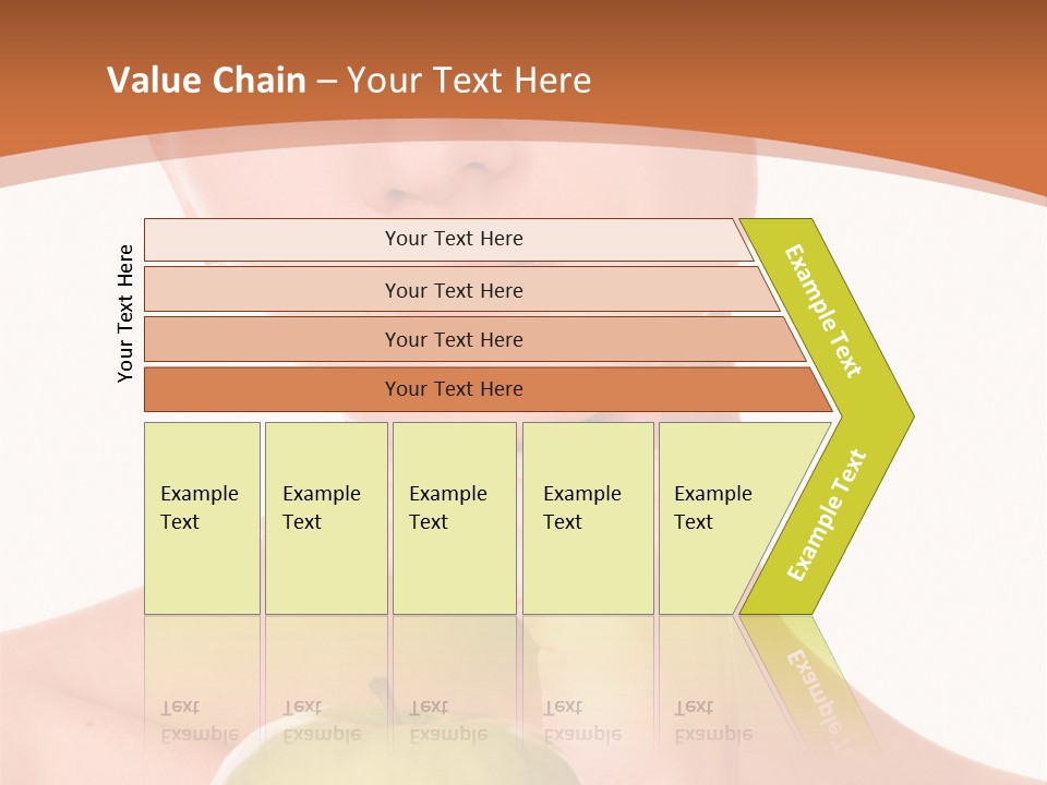 A Woman Holding An Apple In Her Hands PowerPoint Template