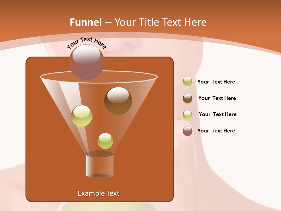 A Woman Holding An Apple In Her Hands PowerPoint Template