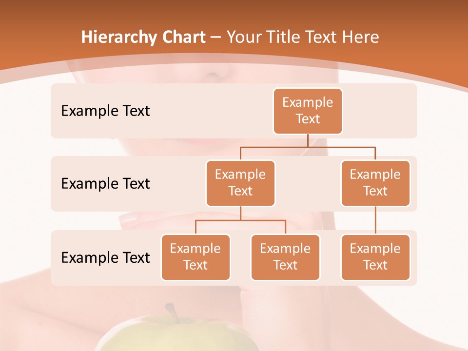 A Woman Holding An Apple In Her Hands PowerPoint Template