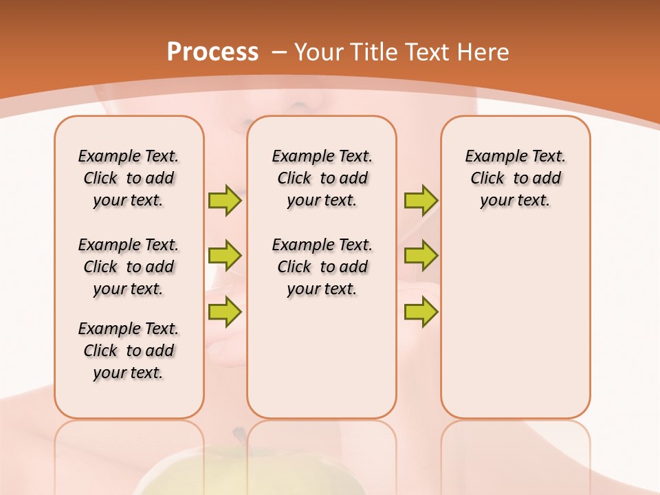 A Woman Holding An Apple In Her Hands PowerPoint Template