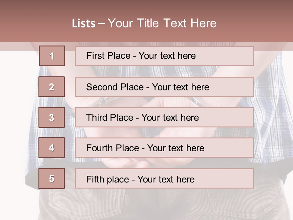 A Man Holding His Hands In Handcuffs Powerpoint Template PowerPoint Template