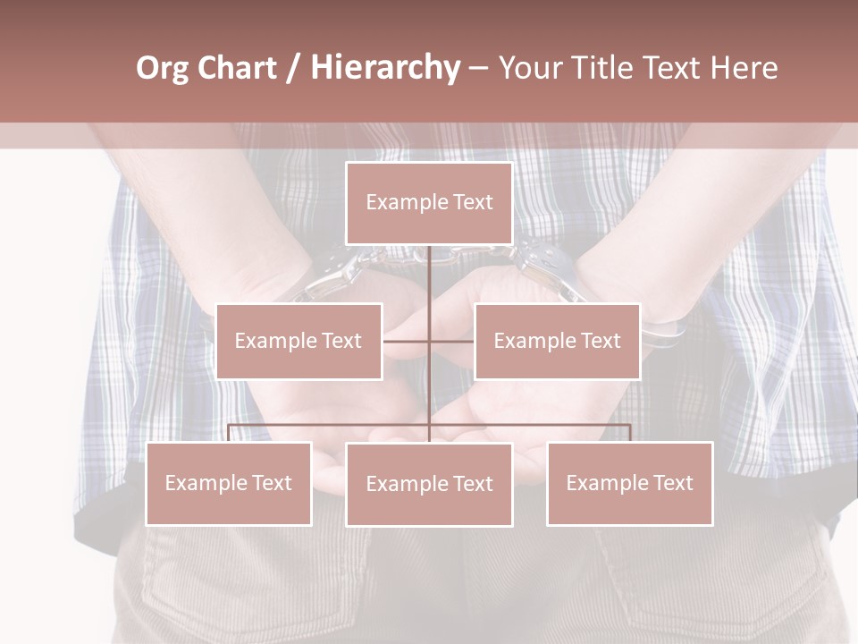 A Man Holding His Hands In Handcuffs Powerpoint Template PowerPoint Template
