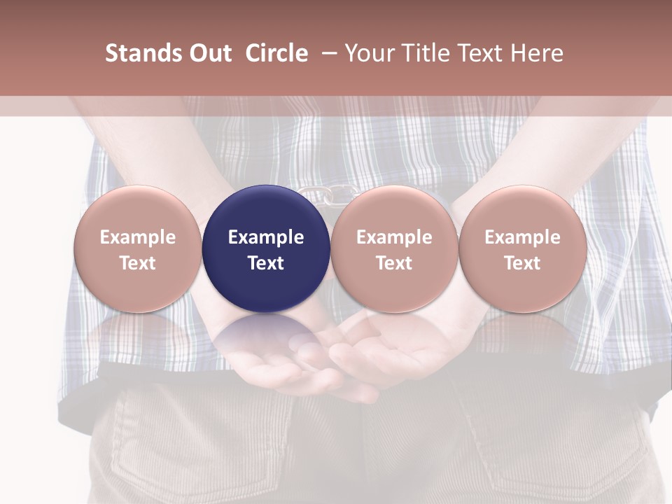 A Man Holding His Hands In Handcuffs Powerpoint Template PowerPoint Template