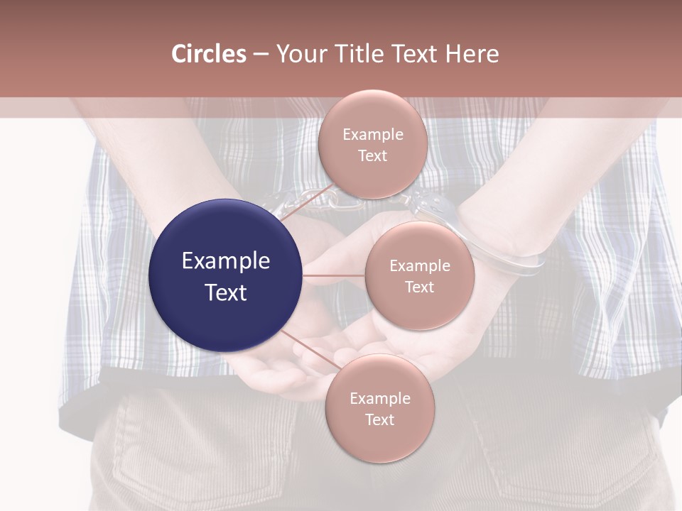 A Man Holding His Hands In Handcuffs Powerpoint Template PowerPoint Template