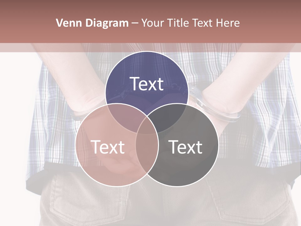 A Man Holding His Hands In Handcuffs Powerpoint Template PowerPoint Template