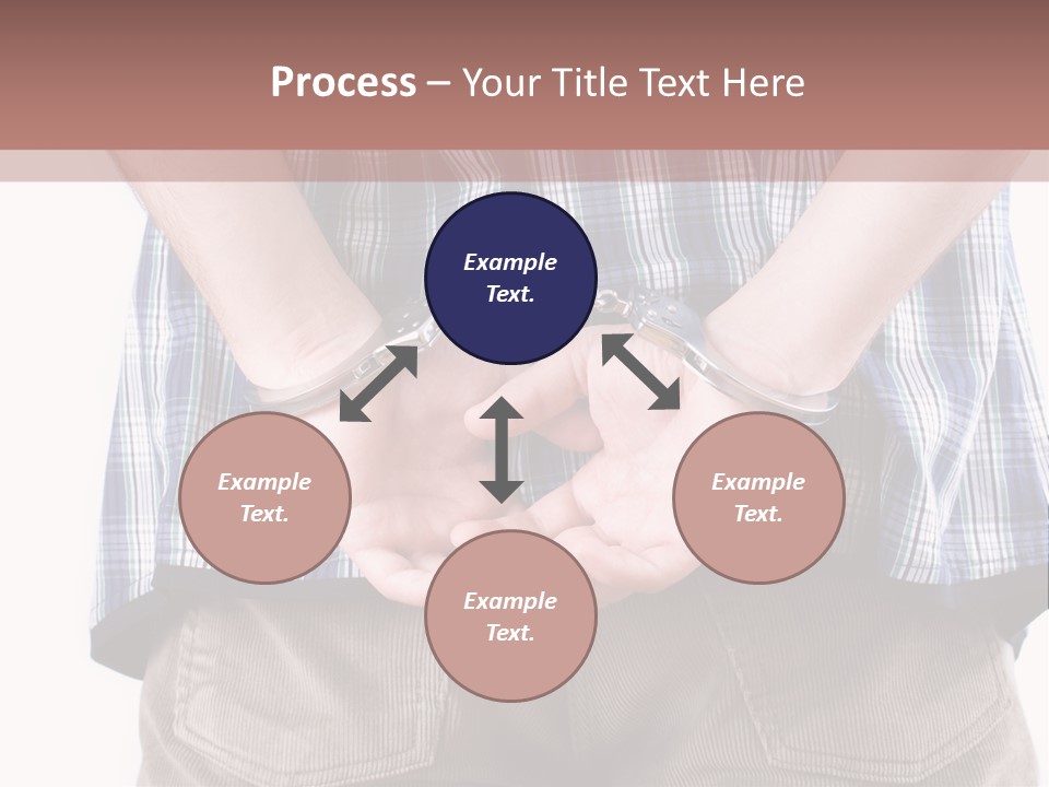A Man Holding His Hands In Handcuffs Powerpoint Template PowerPoint Template