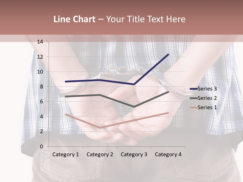 A Man Holding His Hands In Handcuffs Powerpoint Template PowerPoint Template