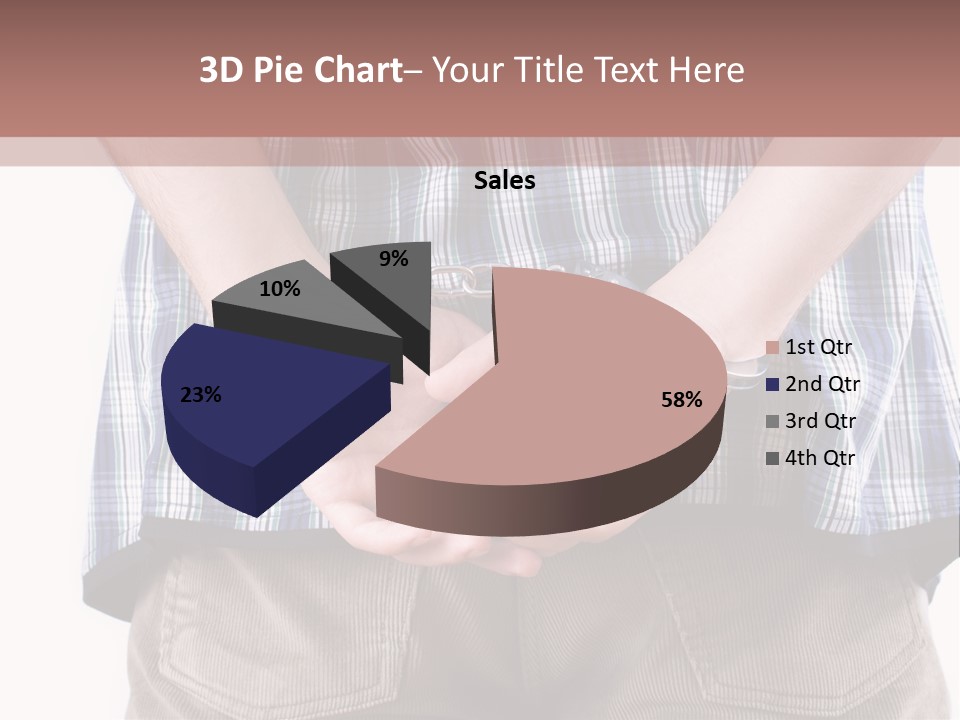 A Man Holding His Hands In Handcuffs Powerpoint Template PowerPoint Template