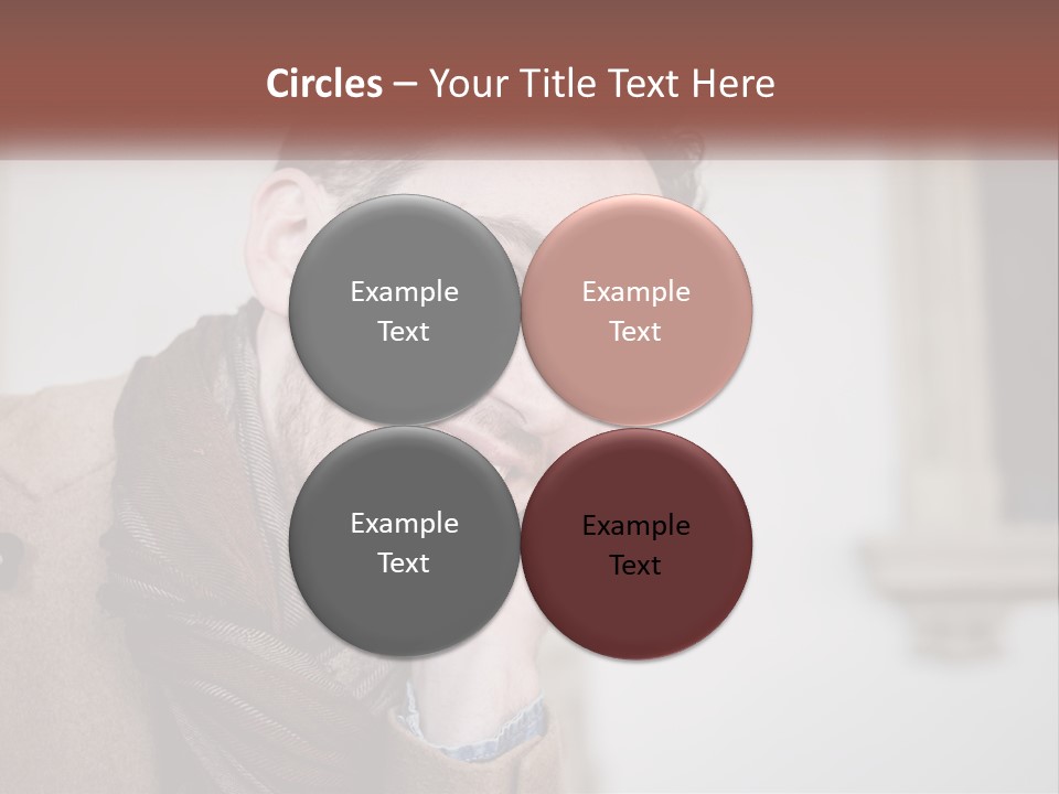 A Man Smiling While Talking On A Cell Phone PowerPoint Template