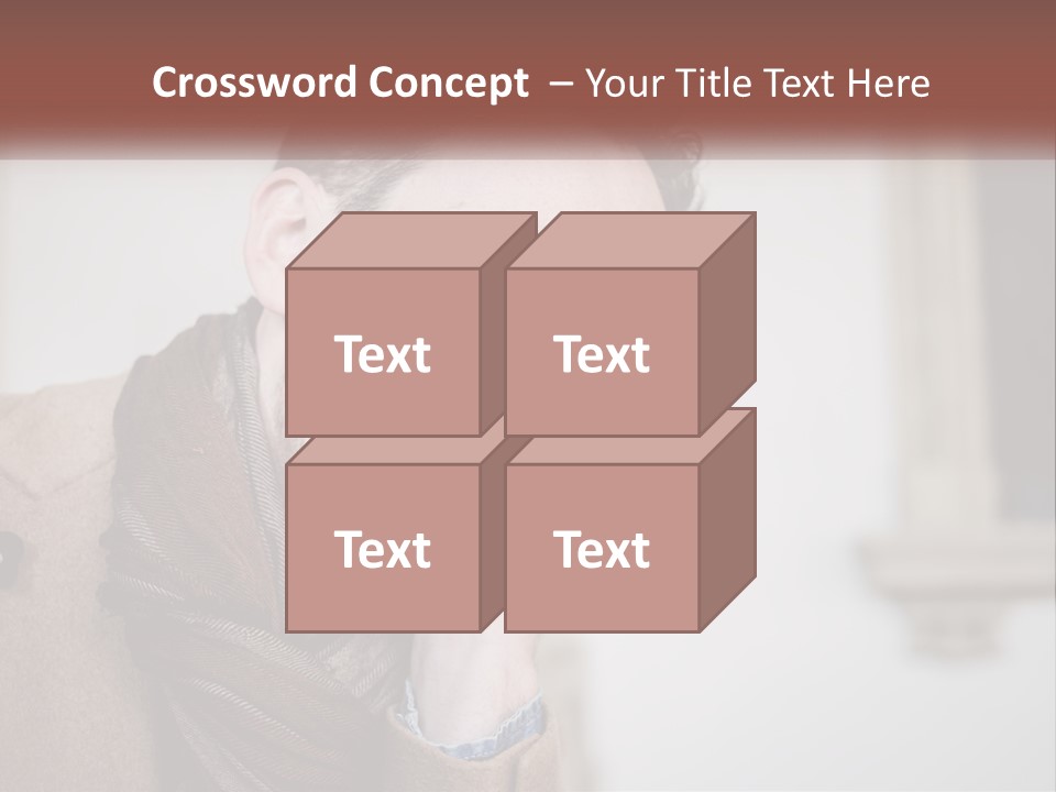 A Man Smiling While Talking On A Cell Phone PowerPoint Template