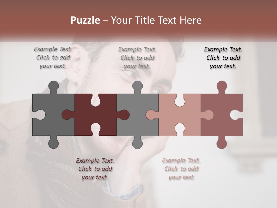 A Man Smiling While Talking On A Cell Phone PowerPoint Template