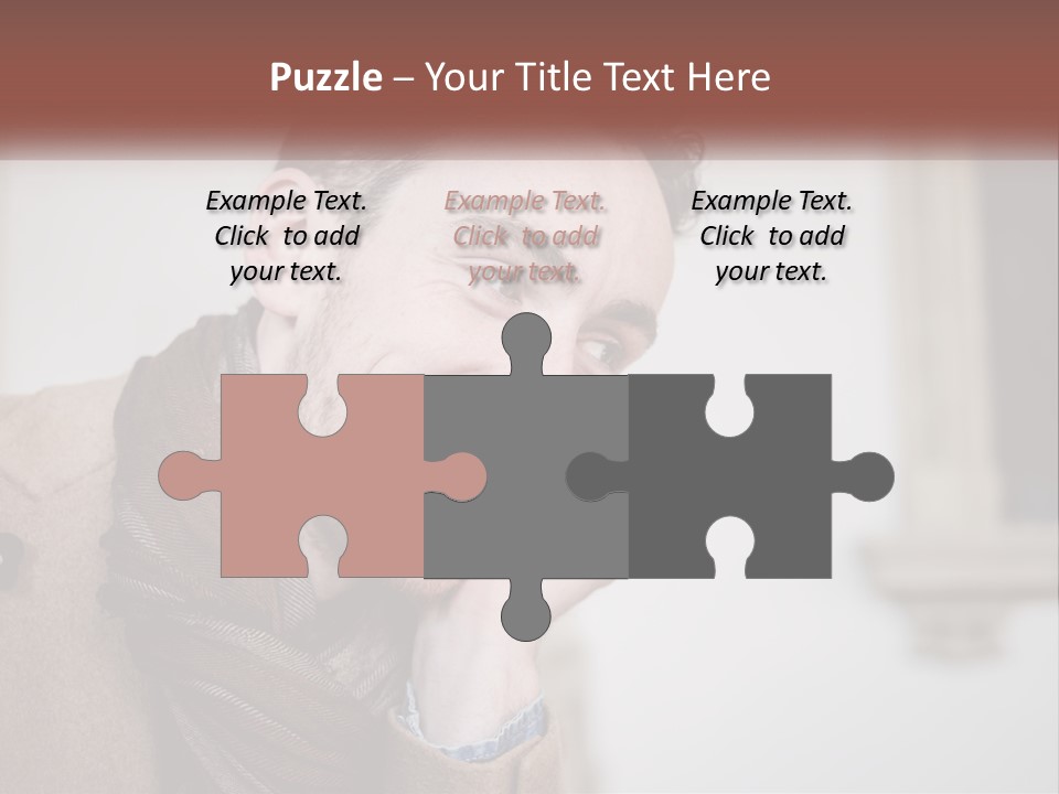 A Man Smiling While Talking On A Cell Phone PowerPoint Template