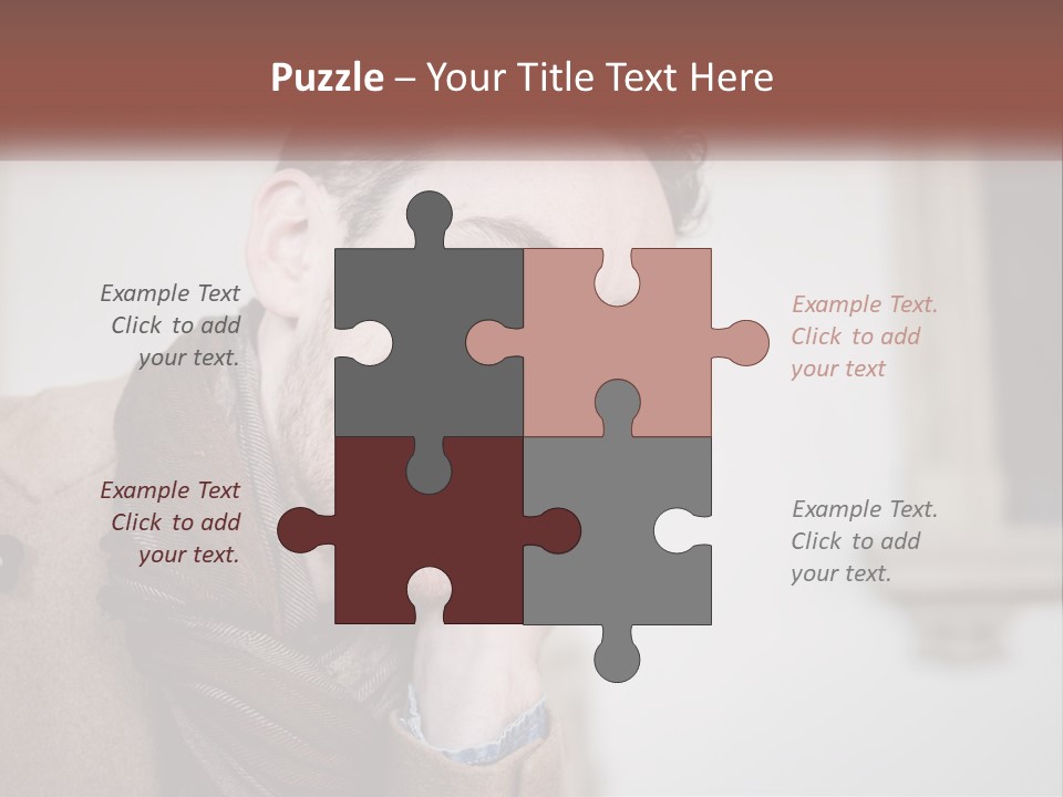 A Man Smiling While Talking On A Cell Phone PowerPoint Template