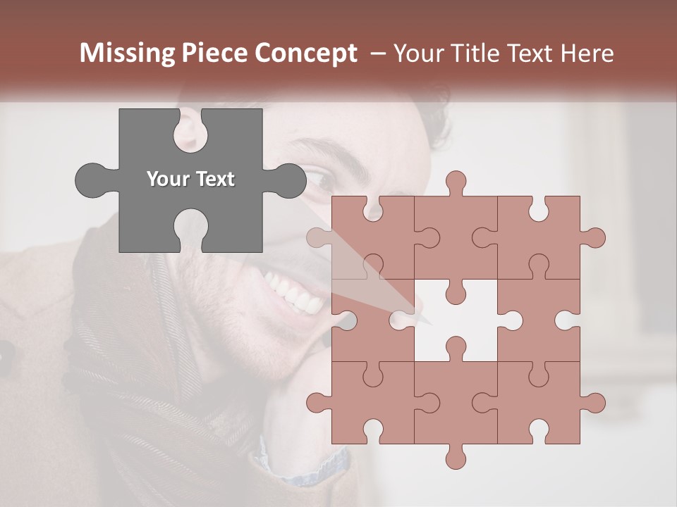 A Man Smiling While Talking On A Cell Phone PowerPoint Template