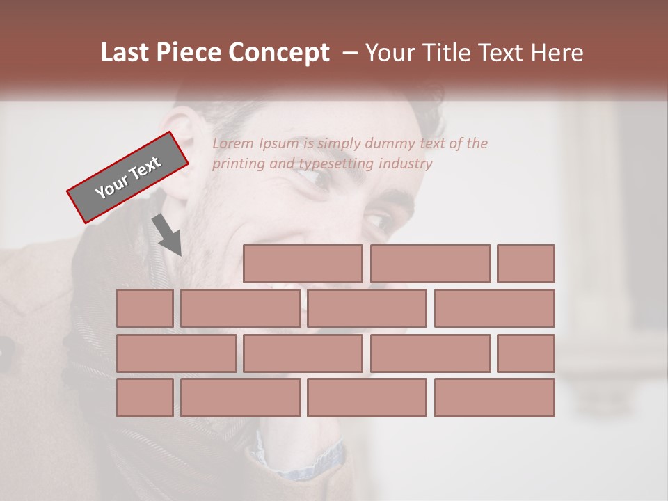 A Man Smiling While Talking On A Cell Phone PowerPoint Template