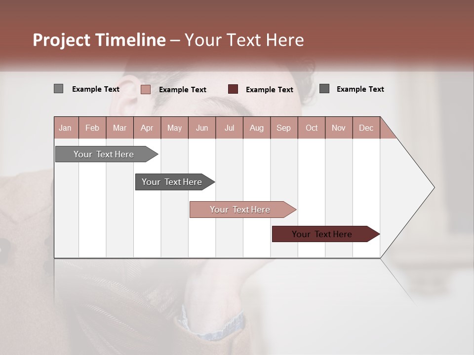 A Man Smiling While Talking On A Cell Phone PowerPoint Template