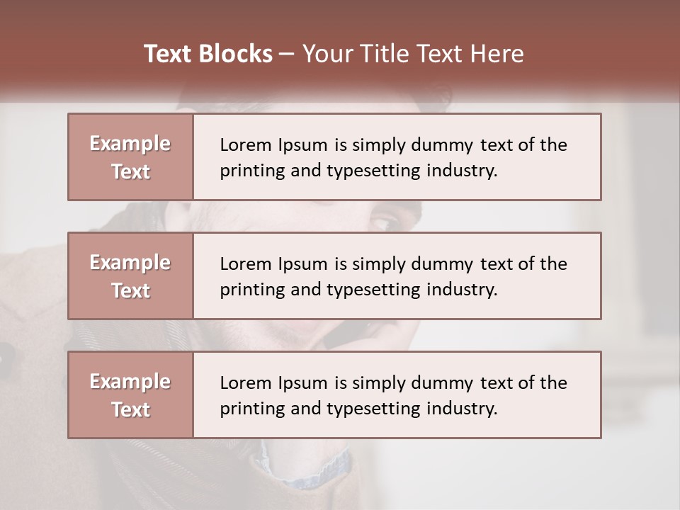 A Man Smiling While Talking On A Cell Phone PowerPoint Template