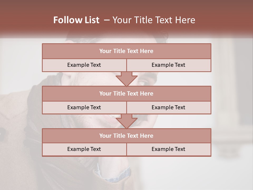 A Man Smiling While Talking On A Cell Phone PowerPoint Template