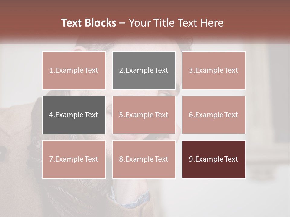 A Man Smiling While Talking On A Cell Phone PowerPoint Template