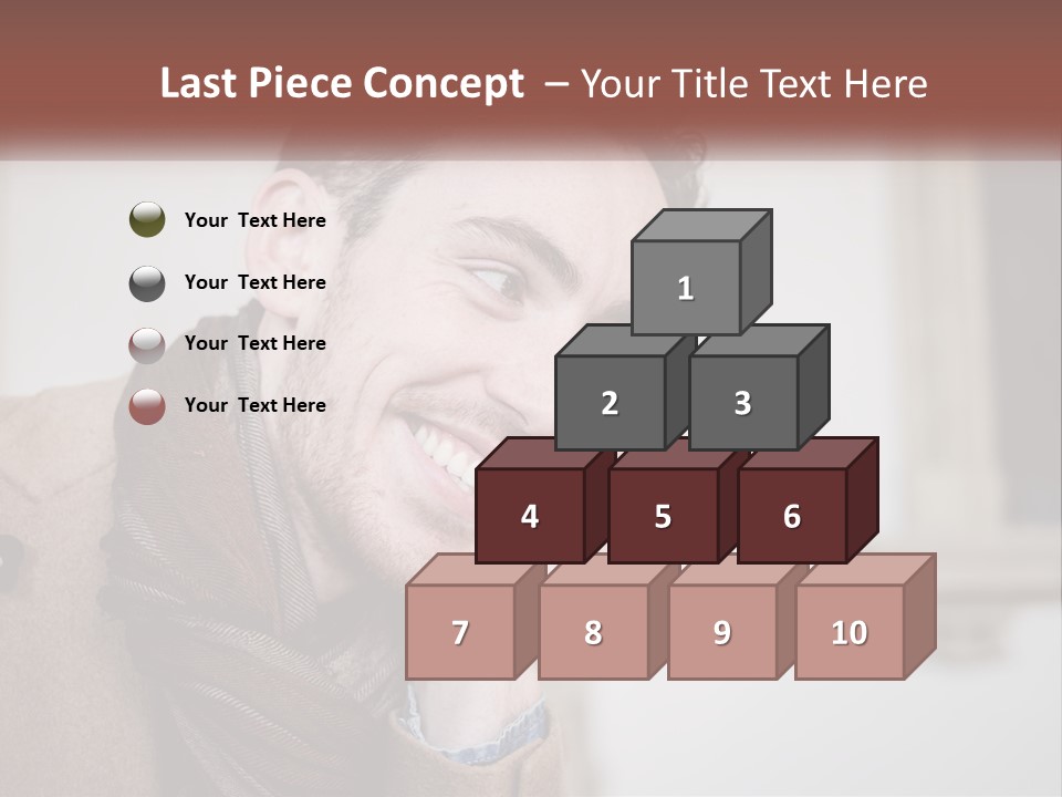 A Man Smiling While Talking On A Cell Phone PowerPoint Template