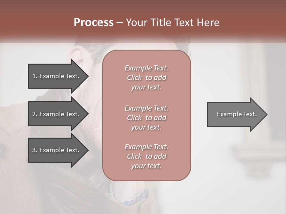 A Man Smiling While Talking On A Cell Phone PowerPoint Template