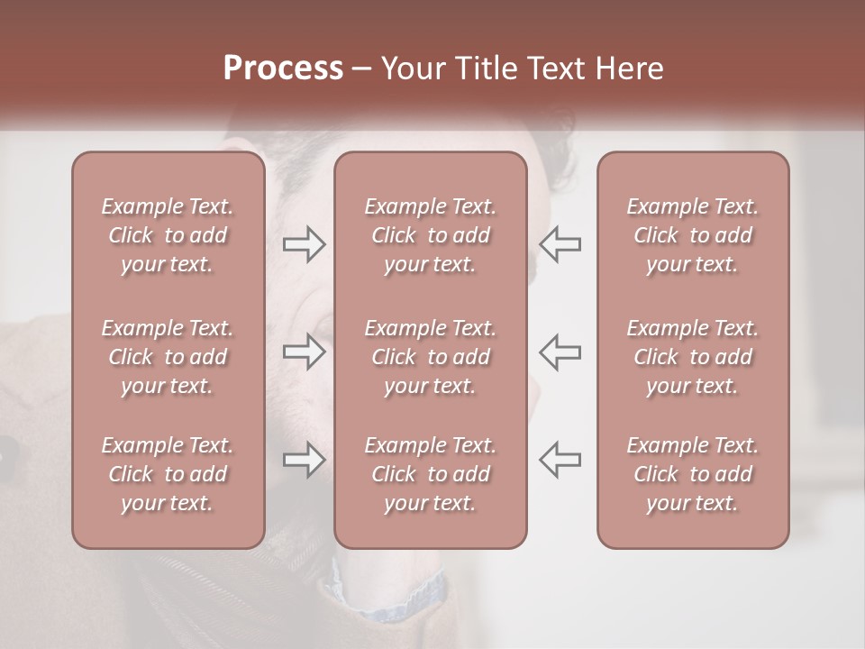 A Man Smiling While Talking On A Cell Phone PowerPoint Template