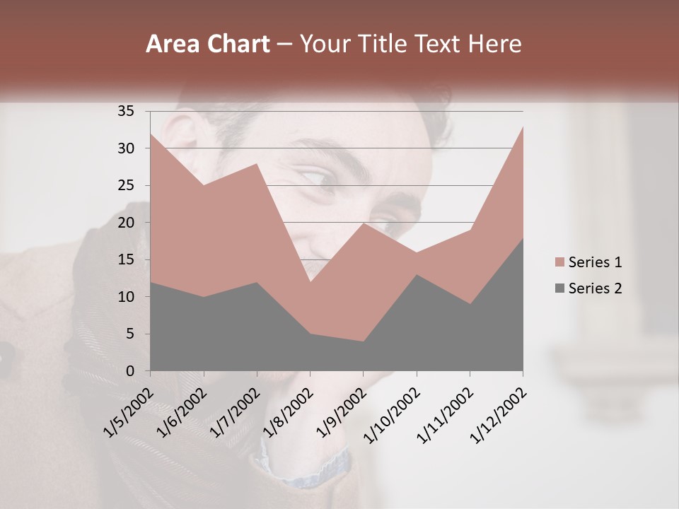 A Man Smiling While Talking On A Cell Phone PowerPoint Template