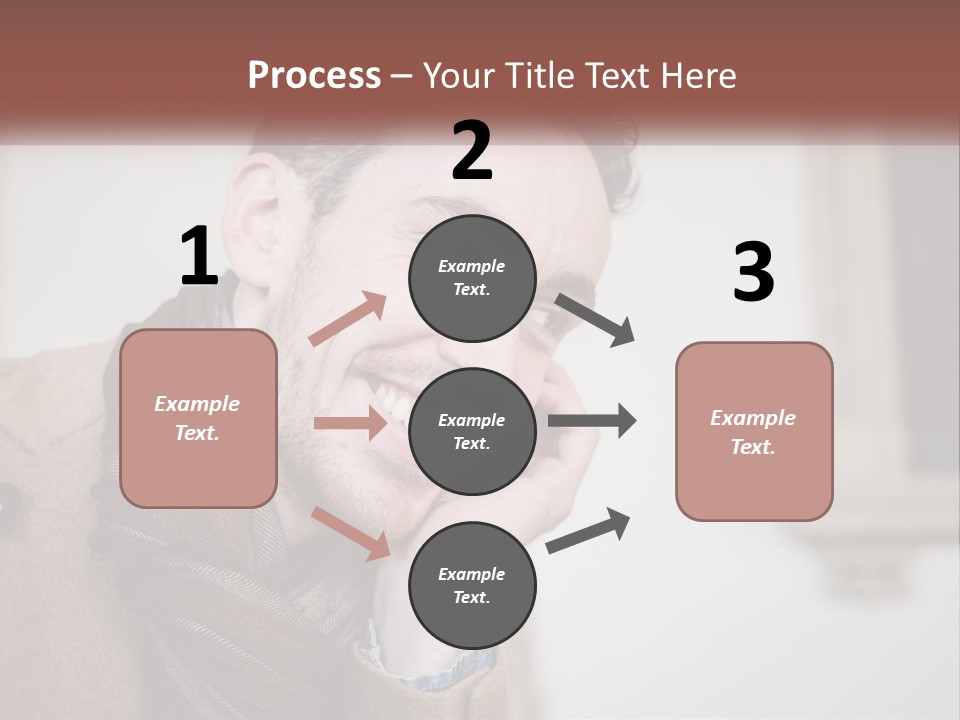 A Man Smiling While Talking On A Cell Phone PowerPoint Template