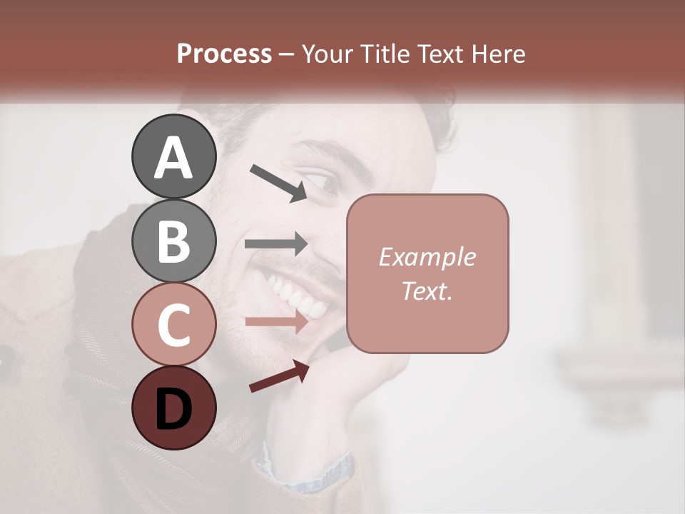 A Man Smiling While Talking On A Cell Phone PowerPoint Template