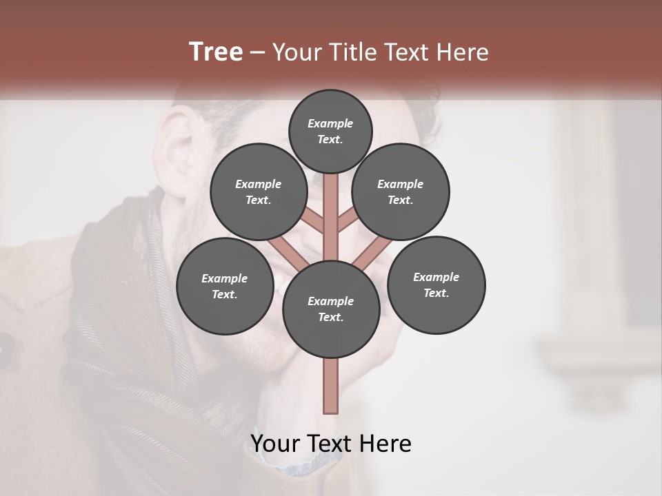 A Man Smiling While Talking On A Cell Phone PowerPoint Template