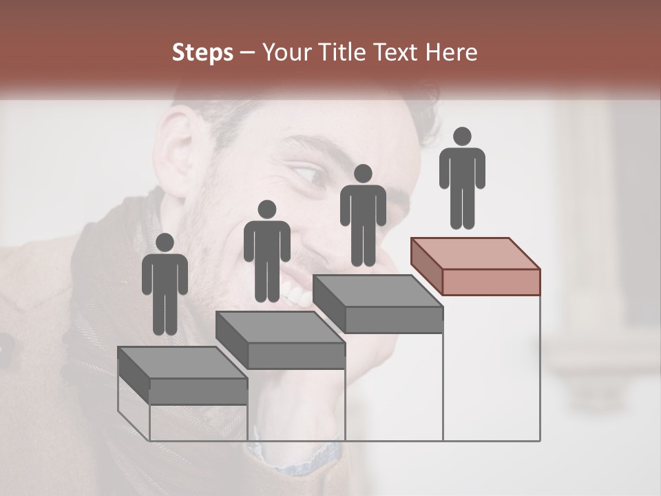A Man Smiling While Talking On A Cell Phone PowerPoint Template