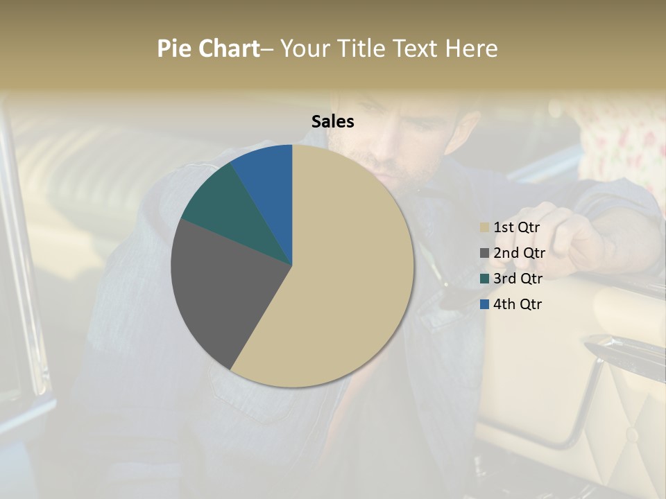 A Man With A Stethoscope In His Hand Leaning Out Of A Car PowerPoint Template