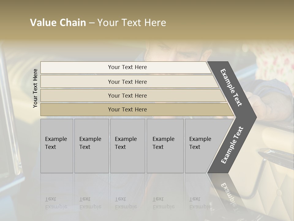 A Man With A Stethoscope In His Hand Leaning Out Of A Car PowerPoint Template