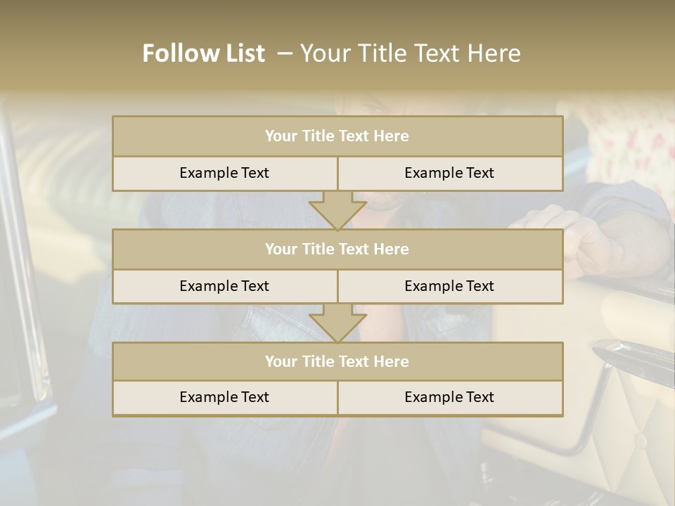 A Man With A Stethoscope In His Hand Leaning Out Of A Car PowerPoint Template