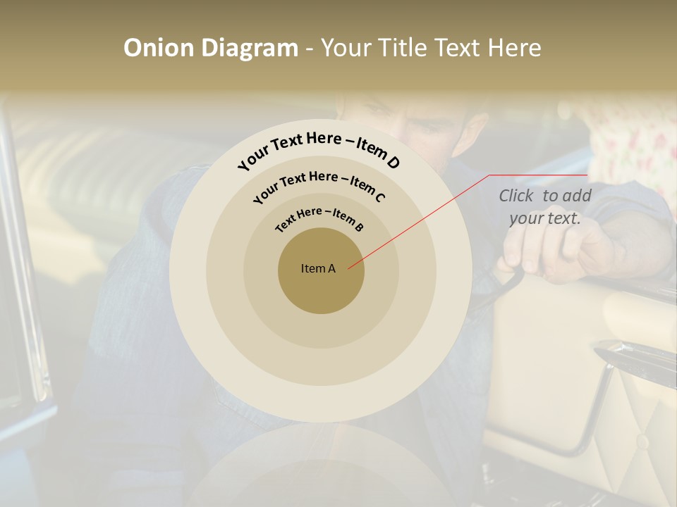 A Man With A Stethoscope In His Hand Leaning Out Of A Car PowerPoint Template