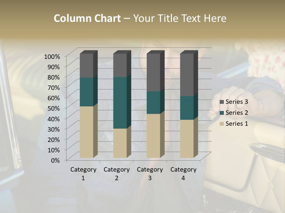 A Man With A Stethoscope In His Hand Leaning Out Of A Car PowerPoint Template
