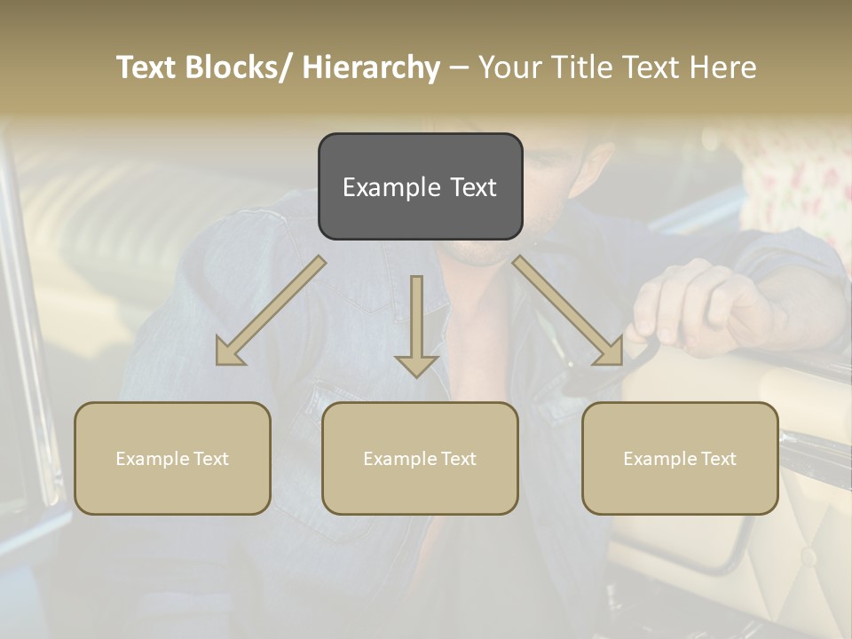 A Man With A Stethoscope In His Hand Leaning Out Of A Car PowerPoint Template