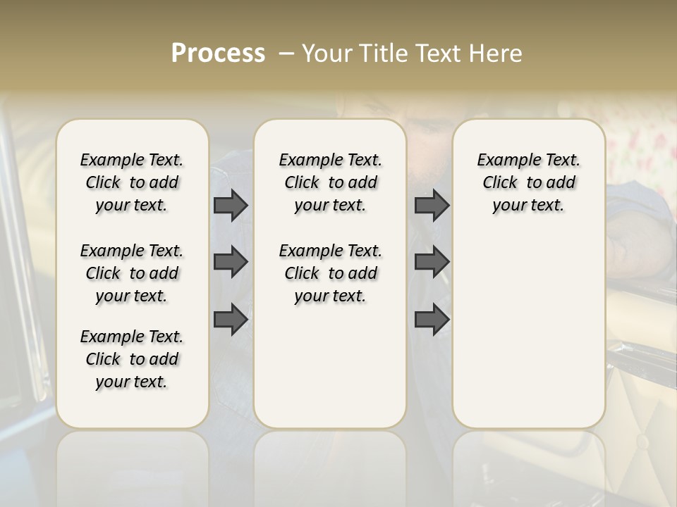 A Man With A Stethoscope In His Hand Leaning Out Of A Car PowerPoint Template